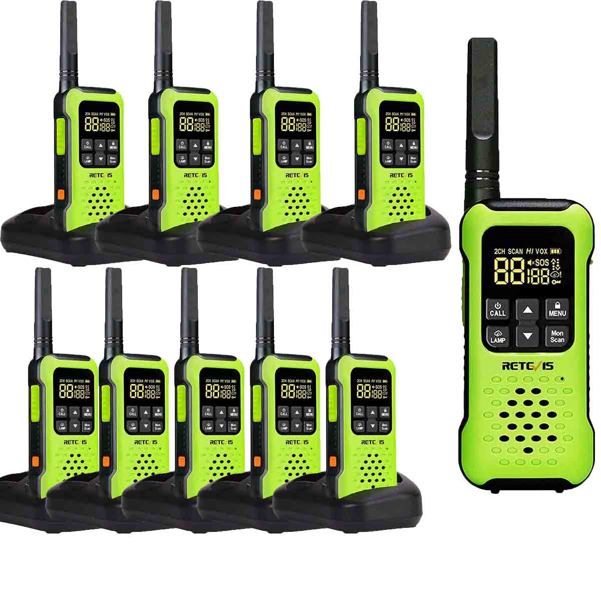 RT649P Floating 2 Way Radio for Skiing Kayaking 10 Pack