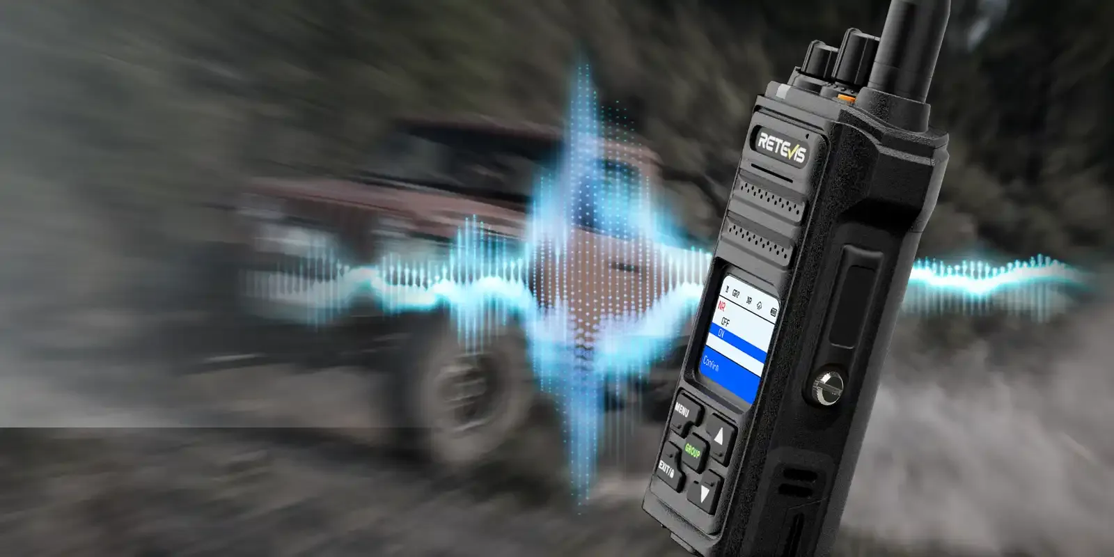 Retevis NR30S GMRS two way radio with two-way noise reduction