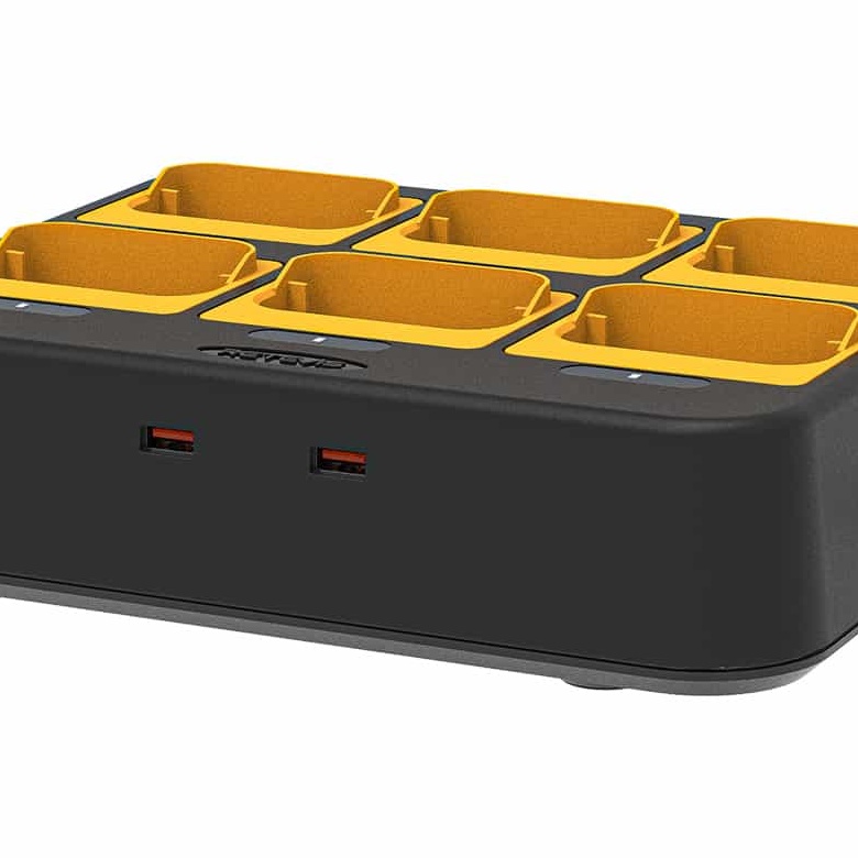 Retevis RB48 FRS Heavy Duty Radio with Multi Gang Charger | License-Free | Tripe Proof Design | 2000 mAh Battery | USB-C Charging | NOAA Channels