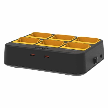 Retevis RB48 FRS Heavy Duty Radio with Multi Gang Charger | License-Free | Tripe Proof Design | 2000 mAh Battery | USB-C Charging | NOAA Channels