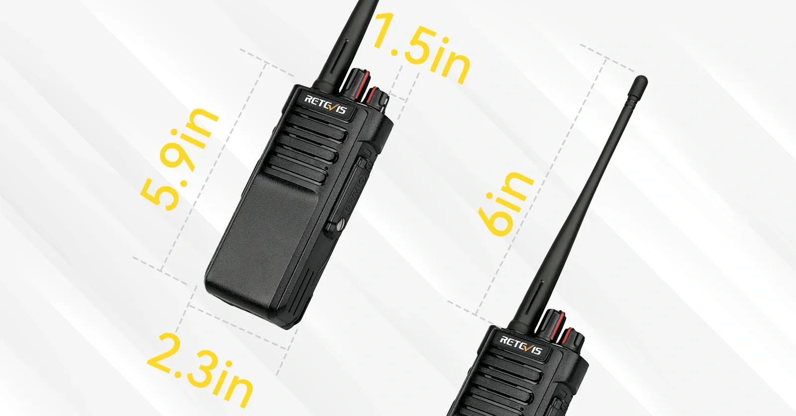 Retevis RT29 10W high power radio size