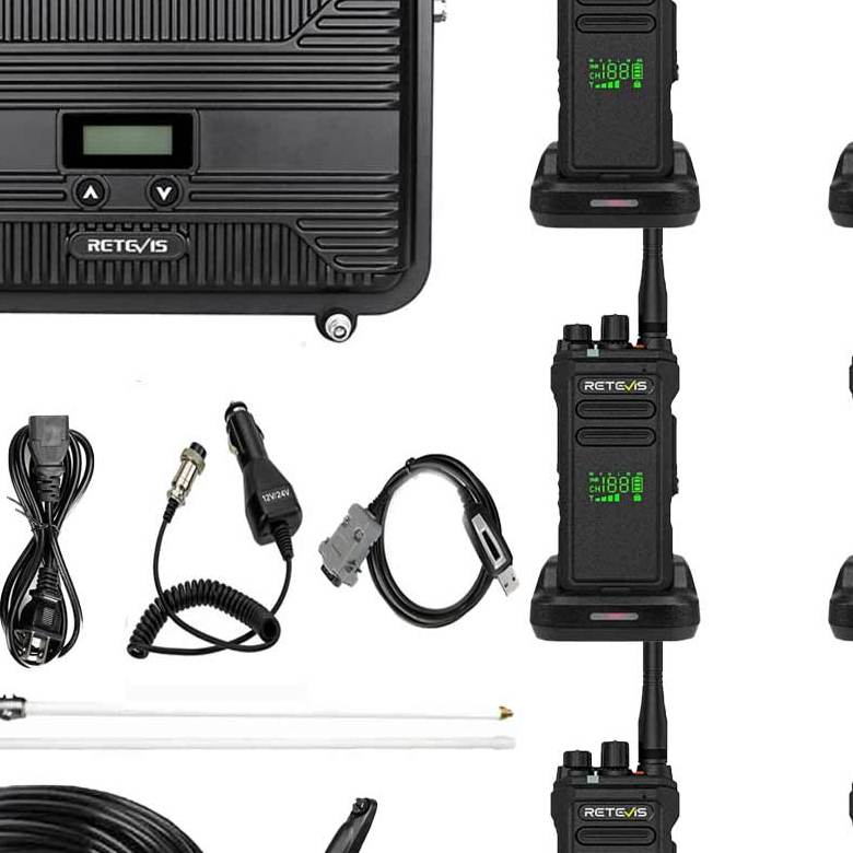 RT97P Digital Repeater & NR30D DMR Radio -10+Mile DMR Radio Communication Solution
