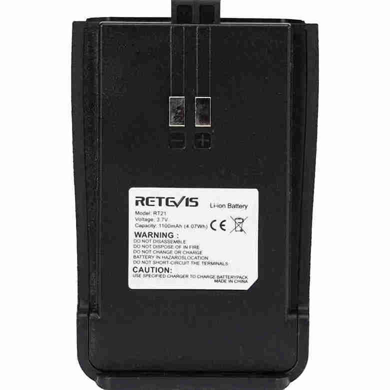 1100mAh 3.7V Original Rechargeable Li-ion Battery for Retevis RT21 RT21V