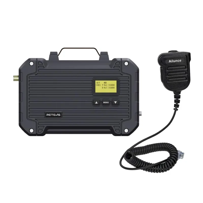 Retevis RT97L Customizable 25W Waterproof Repeater with Speak Mic