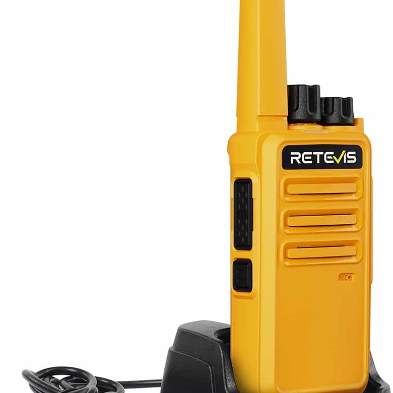 Retevis RT68 FRS Radio | License-Free | Orange | USB Charging | 1200mAh Battery | Rugged Construction