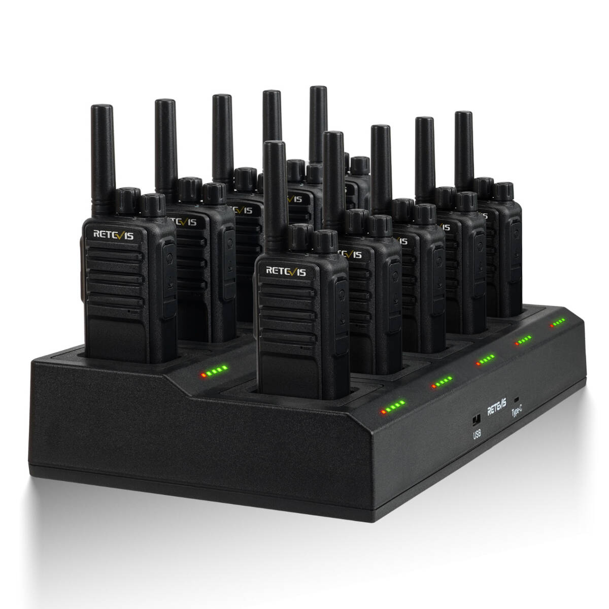 Retevis NR610 Noise Cancelling PMR446 Radio (10PCS) with 10-Way Charger