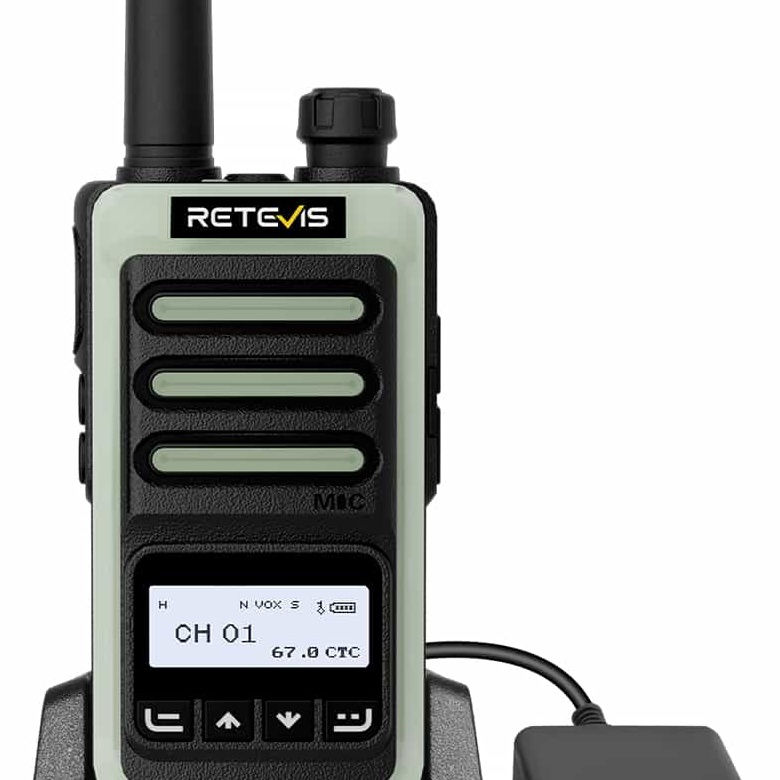 Retevis RB66S FRS Radio | License-Free | LCD Screen | 1-Hour Fast Charging | Fluorescent Design | One-Key Pairing