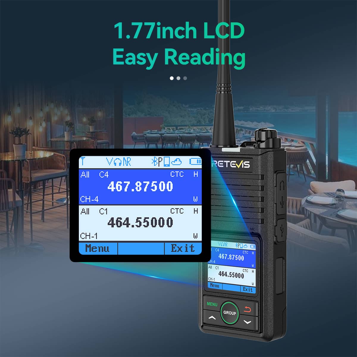 RB58 Two Way Noise Reduction APP Control Bluetooth Radio