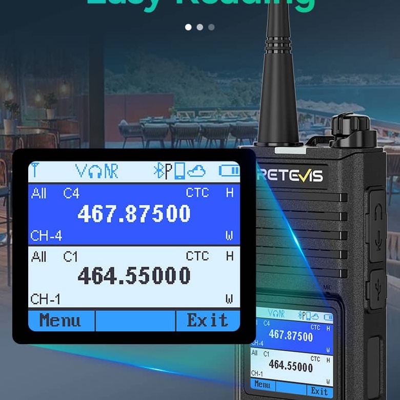 RB58 Two Way Noise Reduction APP Control Bluetooth Radio