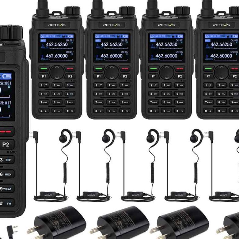 C2 GMRS AI Noise Reduction Radio with Earpiece Kit