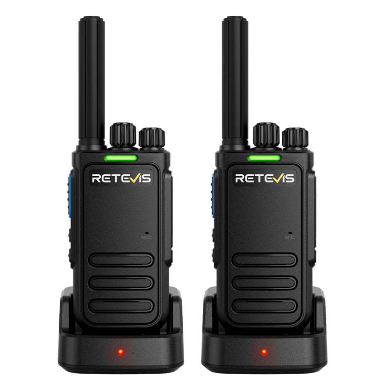Retevis Matetalk B4 FRS Radio | License-Free | AI Noise Reduction | 6 Languages Prompt | Long Battery Life | Emergency Alarm