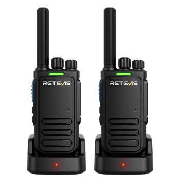Retevis Matetalk B4 FRS Radio | License-Free | AI Noise Reduction | 6 Languages Prompt | Long Battery Life | Emergency Alarm
