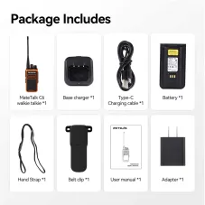 Retevis C6 5W GMRS Handheld Rechargeable Adult Walkie Talkie