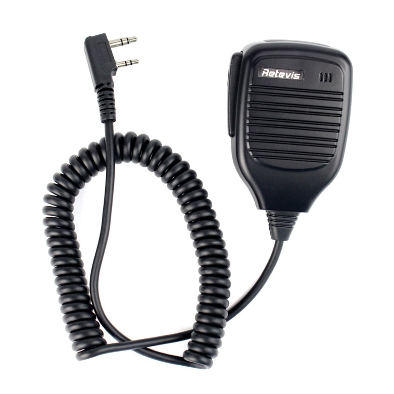 Universal Kenwood 2pin Shoulder Speaker Mic for Retevis A3 RA89R G H1 Baofeng walkie talkies