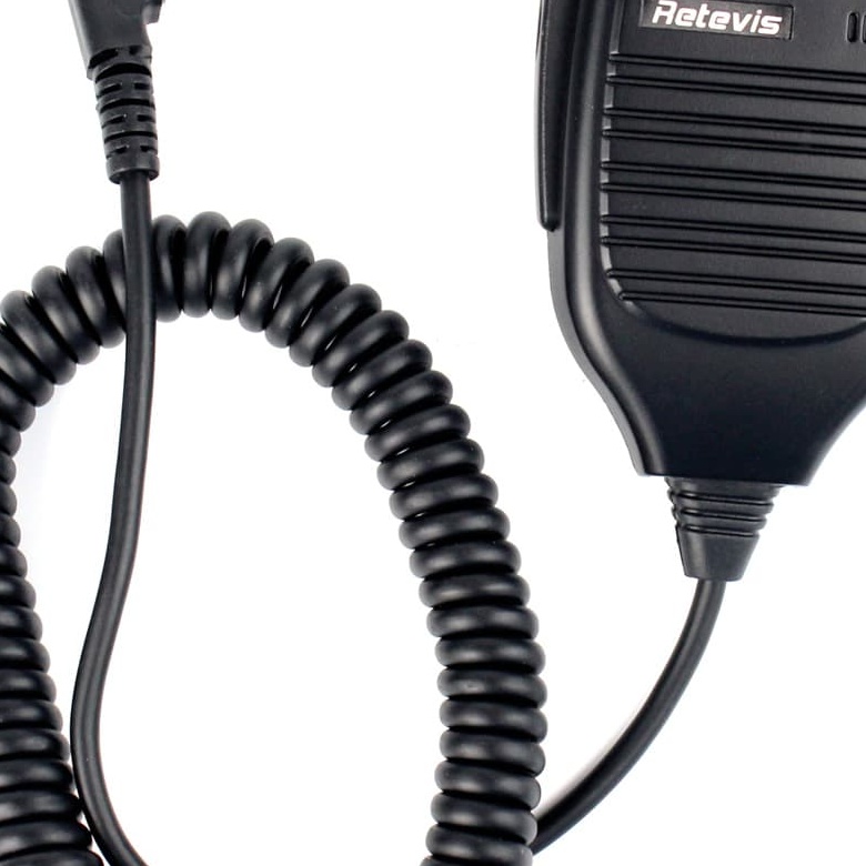 Universal Kenwood 2pin Shoulder Speaker Mic for Retevis A3 RA89R G H1 Baofeng walkie talkies