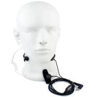 ETM001 2 Pin Throat MIC Earpiece With PTT For Motorola Walkie Talkie