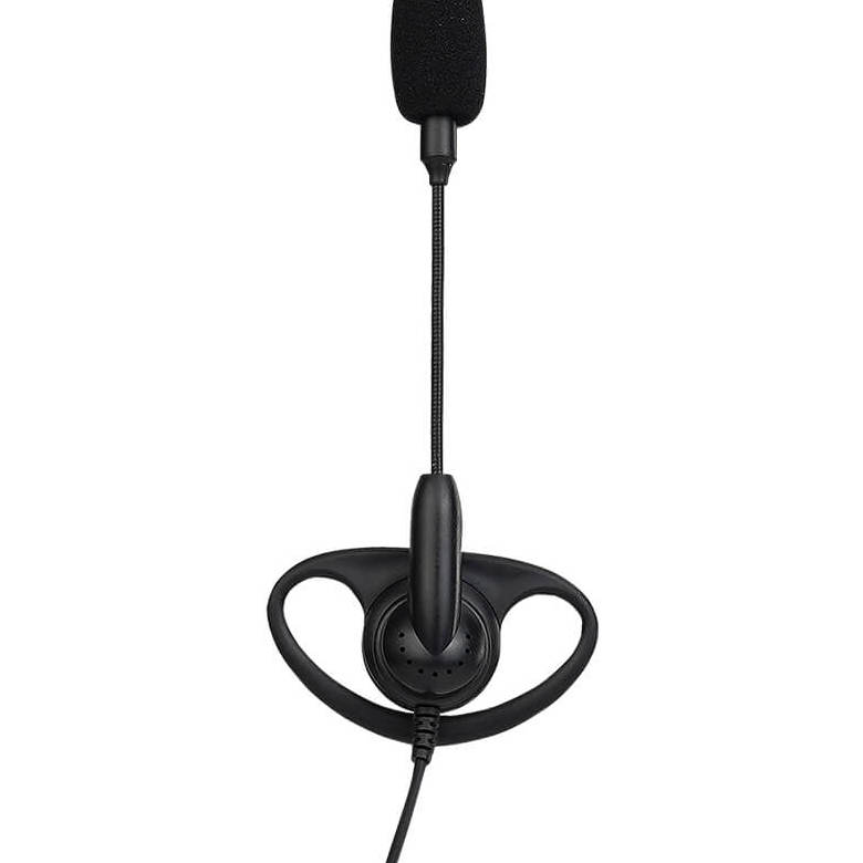 EEK020 Adjustable Boom Mic D-Ring Earpiece Dual PTT 2Pin-K