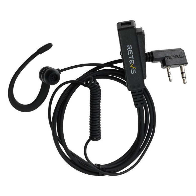 EEK023 1 Wire G Shape In-Ear Earbud Earpiece with PTT Mic