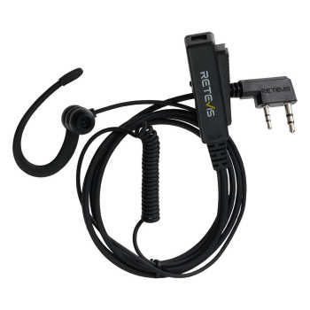 EEK023 1 Wire G Shape In-Ear Earbud Earpiece with PTT Mic