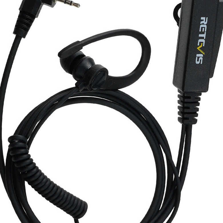 EEK023 1 Wire G Shape In-Ear Earbud Earpiece with PTT Mic