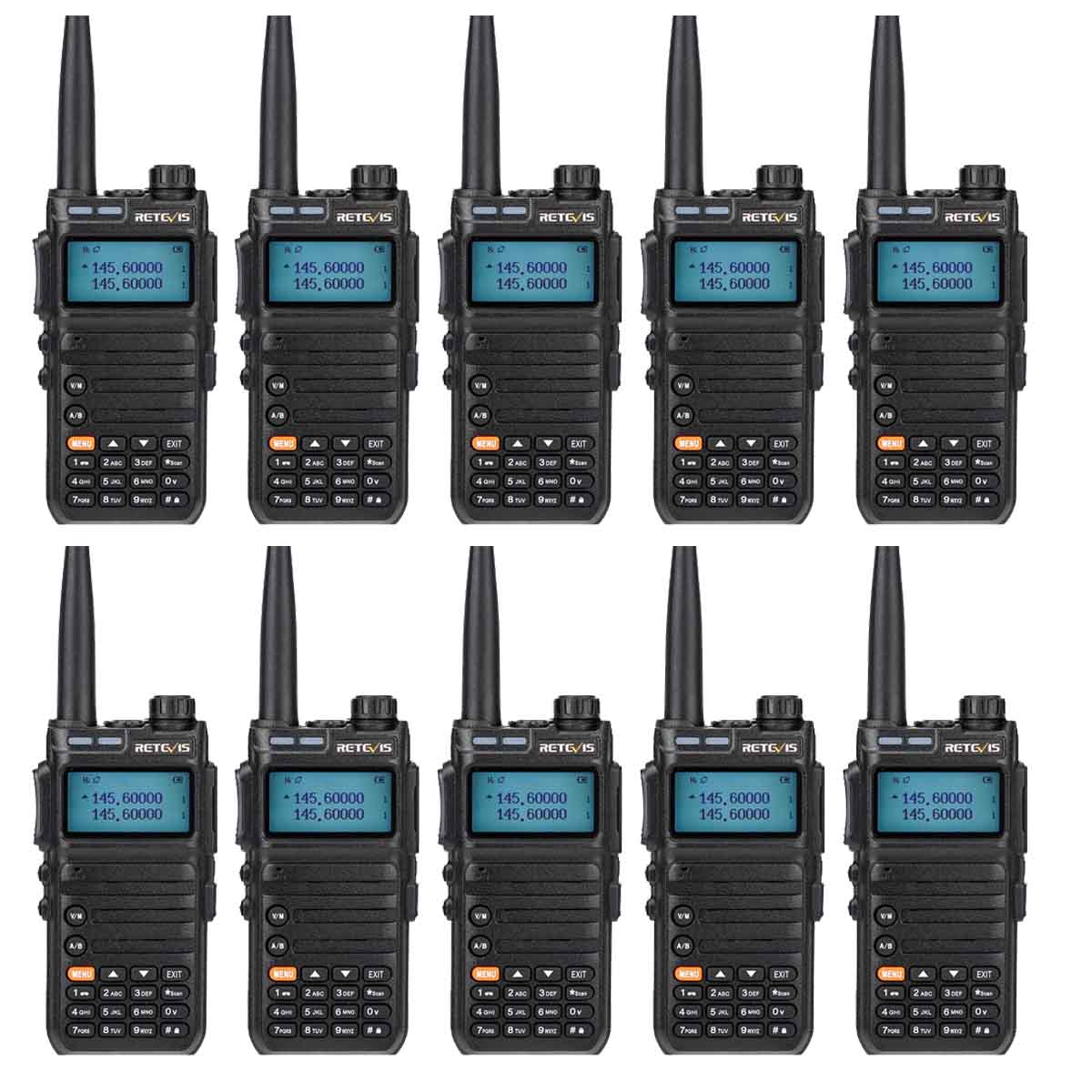 RA685 Ham Two-way Radio Dual Band Long Range Radio 10pack
