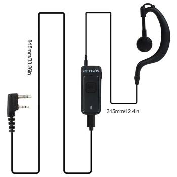 EEK019 Active Noise-canceling G-shape Earpiece 2Pin