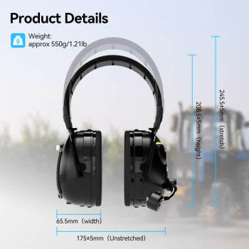 Retevis EHK015/016 ANC Overhead Walkie Talkie Headset