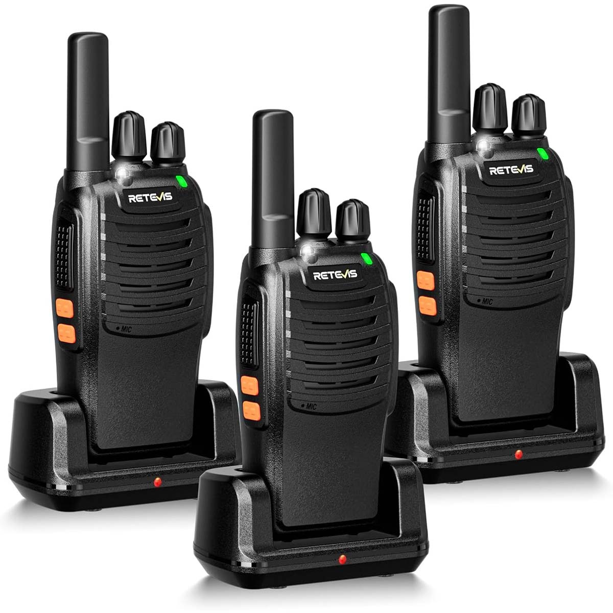Retevis H777 Walkie Talkies Rechargeable FRS Two-Way Radios (3 Pack)