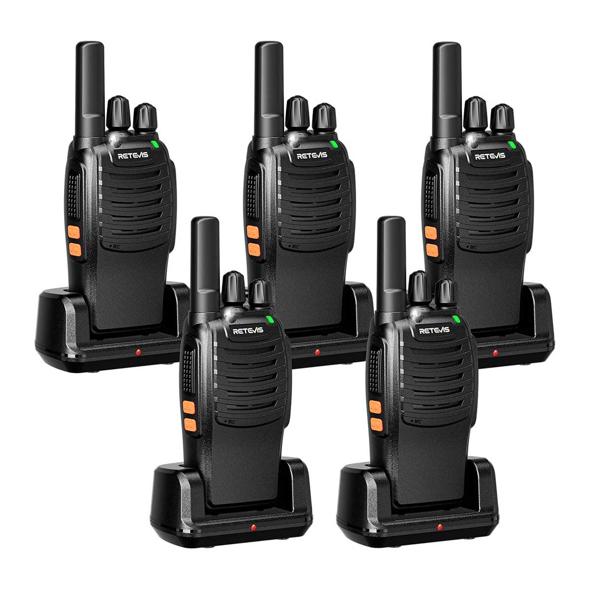Retevis H777 Walkie Talkies Adults Portable FRS Two-Way Radios (5Pack)