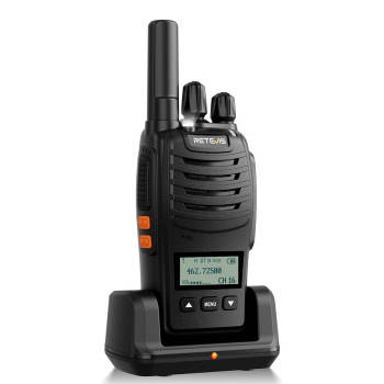 Retevis H777D FRS Radio | License-Free | USB-C and Base Charging | 1200mAh Battery | LCD Screen | VOX