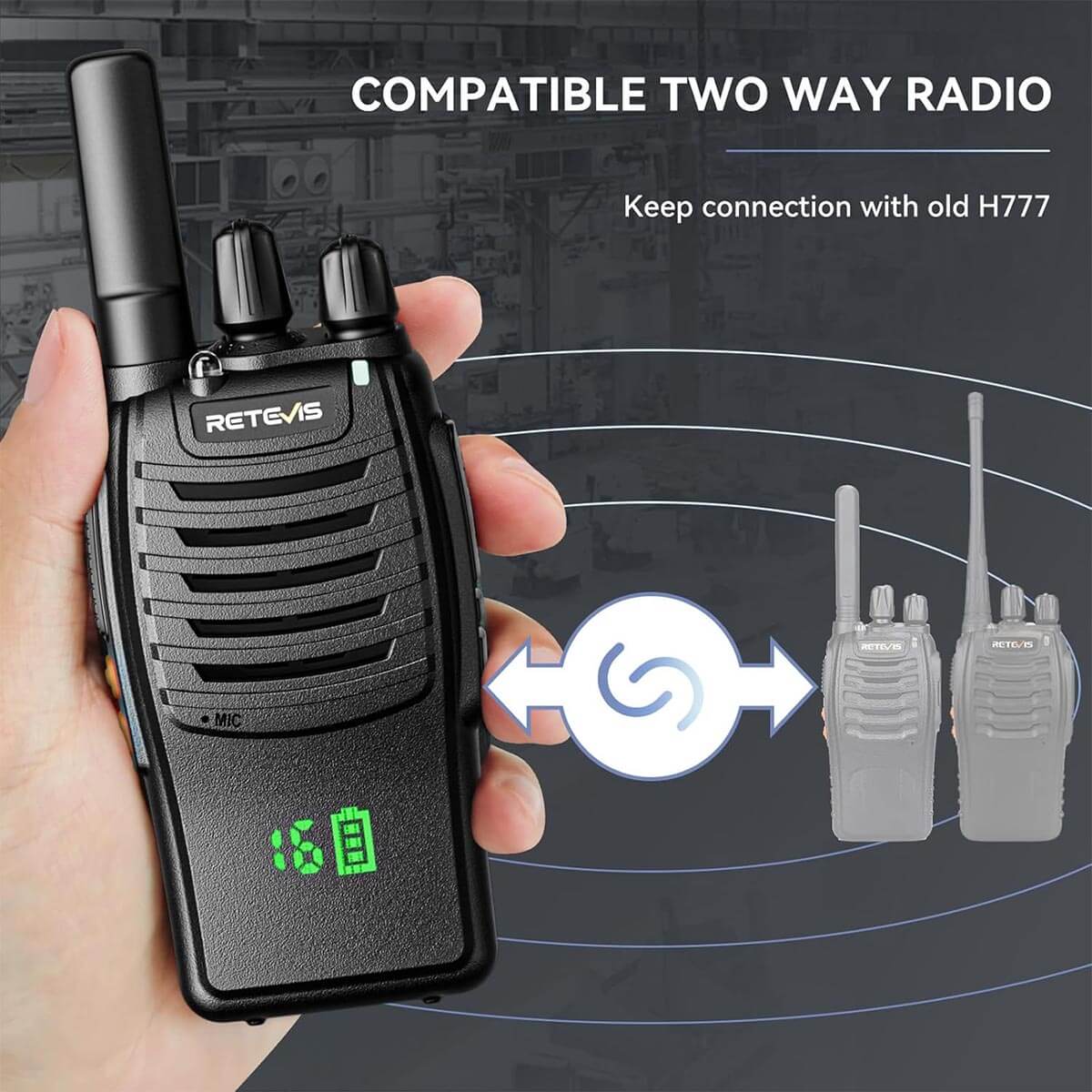 Retevis H777H Portable Two Way Radio 10 Pack