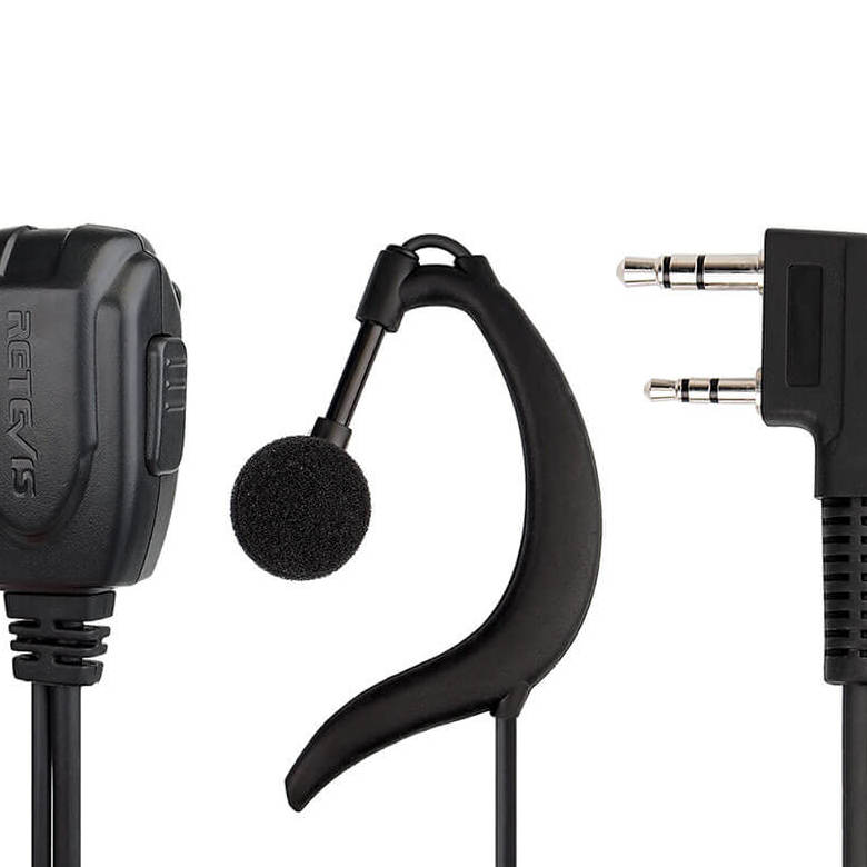C earhook earpiece for Retevis RT23 Amateur Radio