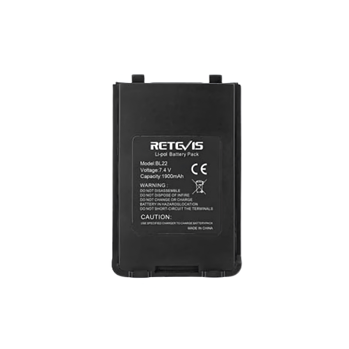 1900mAh 7.4V Original Rechargeable Battery for Retevis RB22
