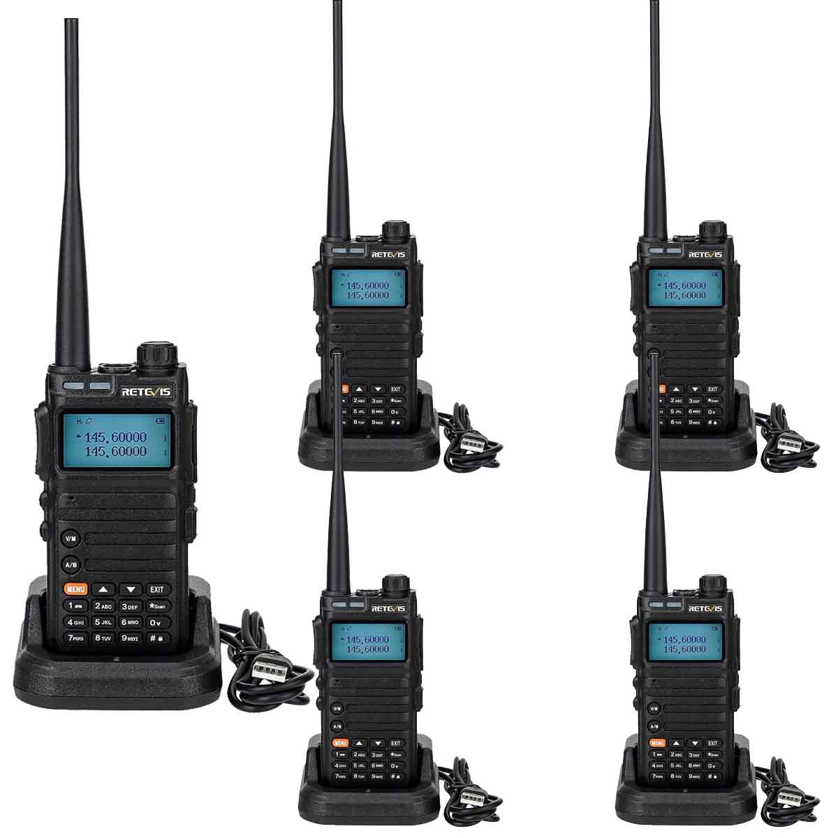 RA685 Long Range Ham Amateur Two-Way Radio Portable Radio 5Packs