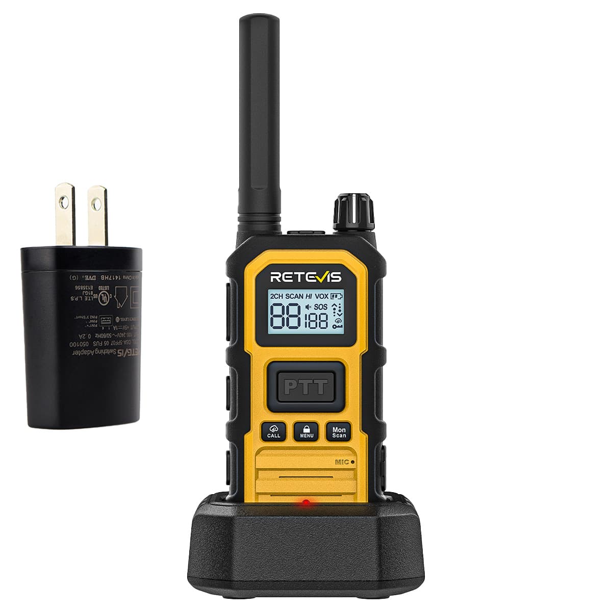 Retevis RB48P GMRS Long Distance Two Way Radio with Speaker Mic 2pack