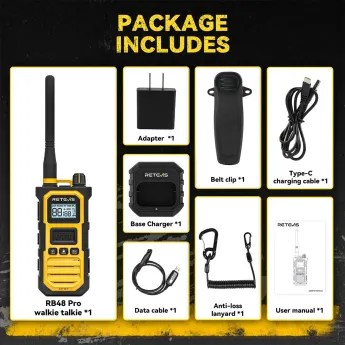 Retevis RB48 Pro High Power Long Range 3-Proof Two Way Radio