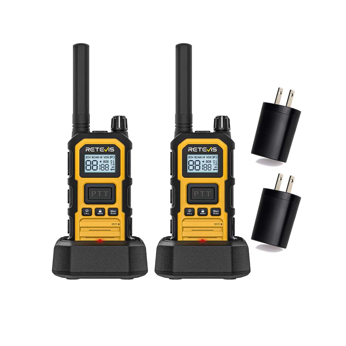 Retevis RB48P IP67 GMRS Heavy Duty Two Way Radio 2 Pack