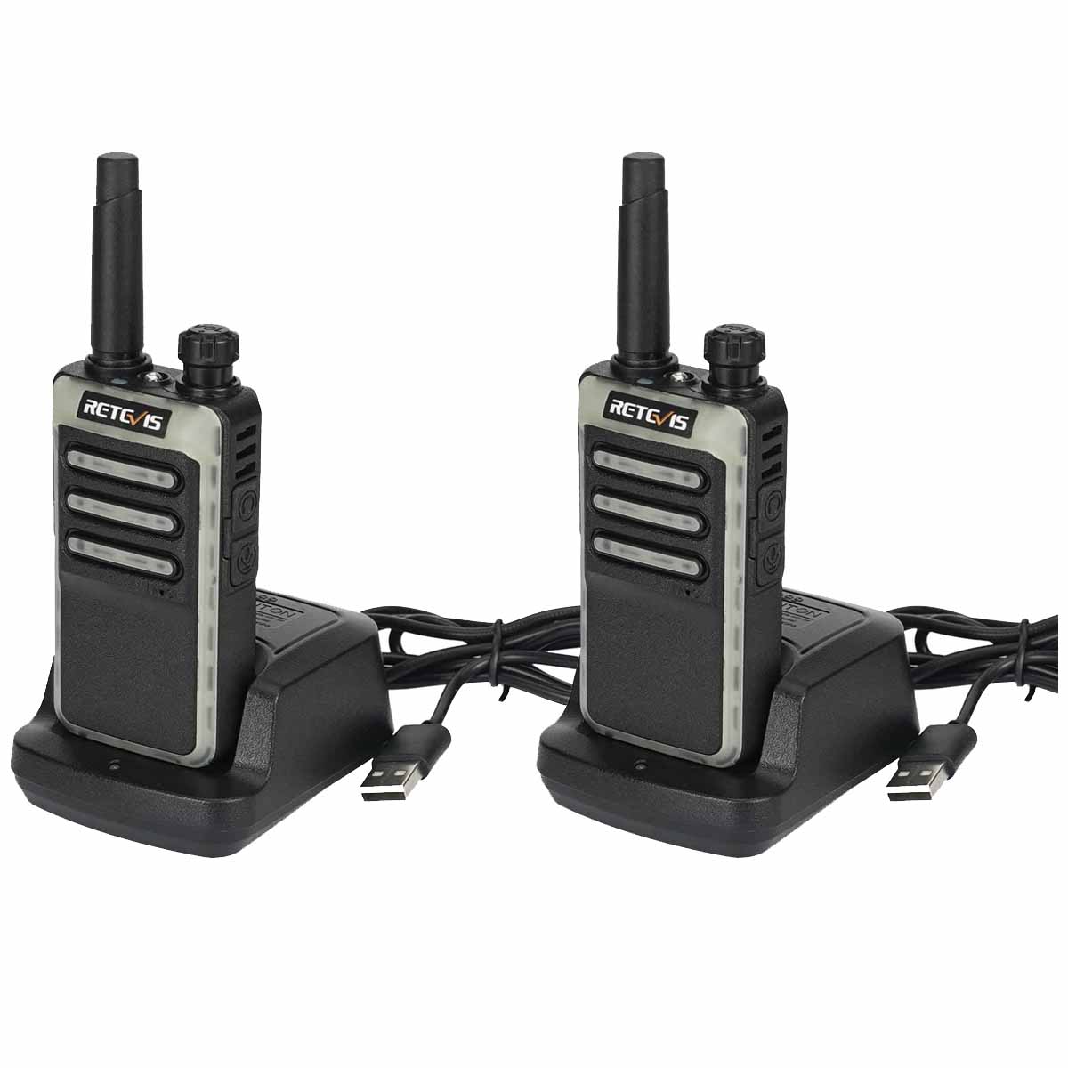 RB66 Fluorescent Fast Charging FRS Walkie Talkie 2Pack
