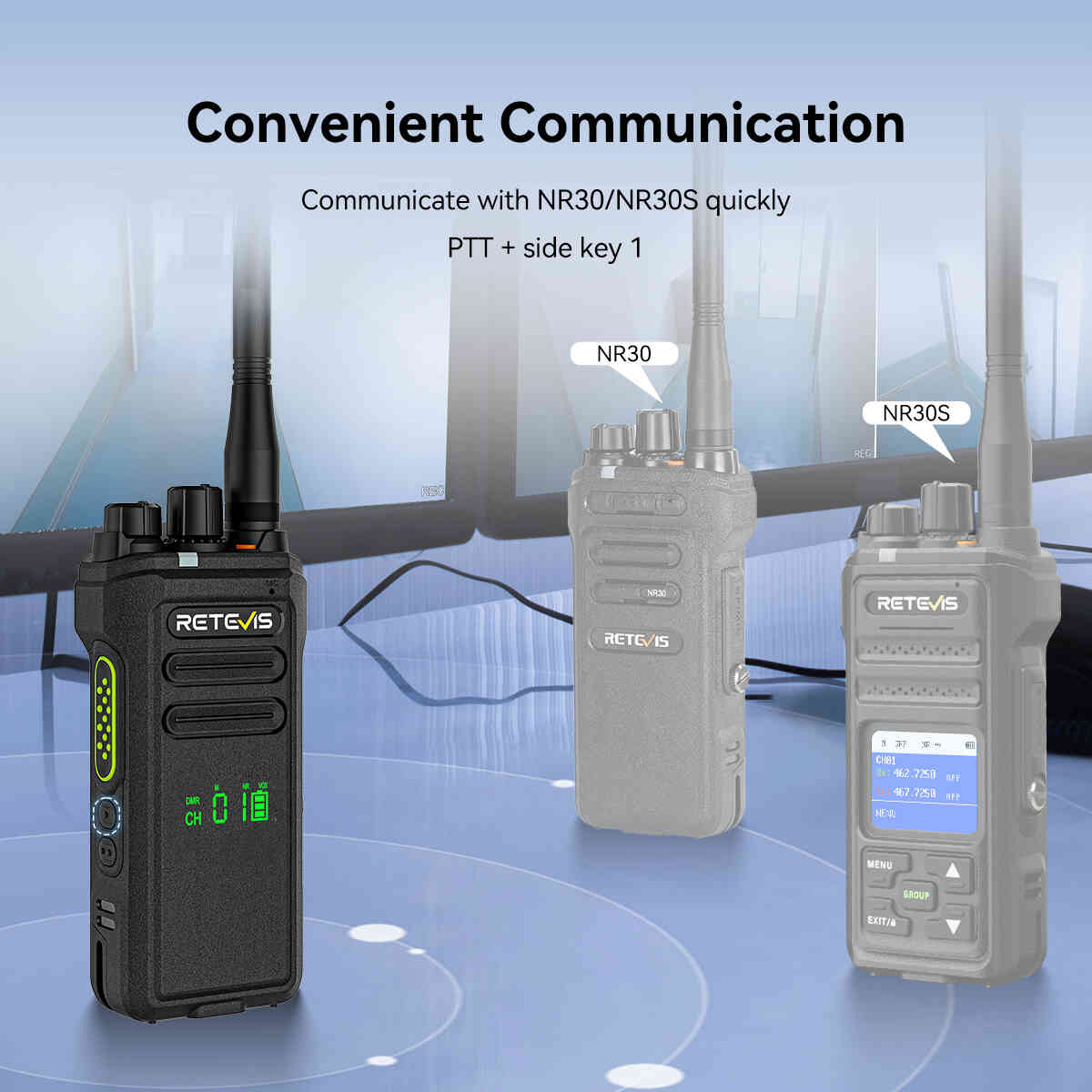 thumbnail image 2 of DMR Digital & Analog Two Way Radios Long Range Rechargeable... 2 of 11