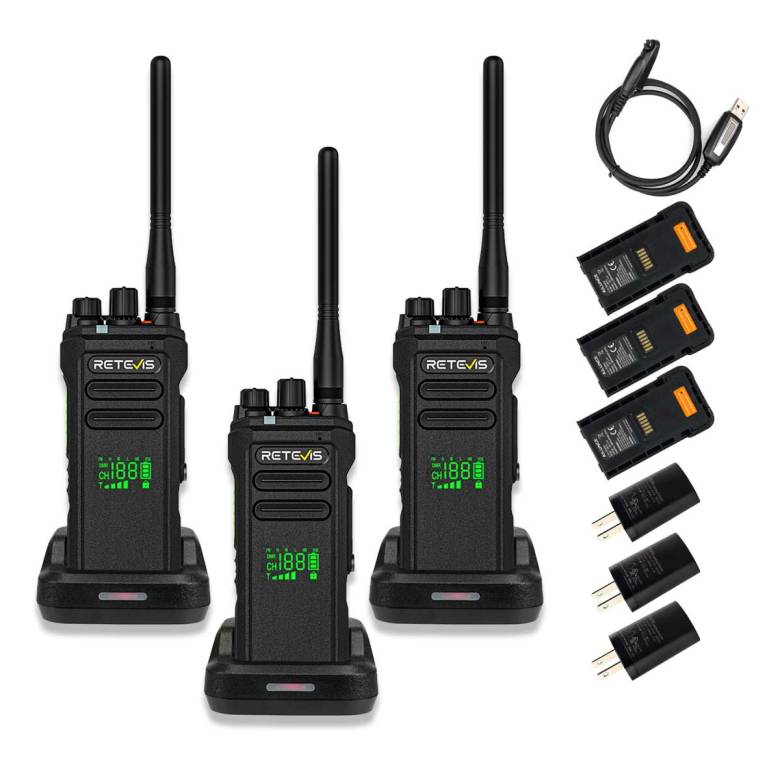 Retevis NR30D Long Distance DMR Radio with Backup Battery 3 Packs