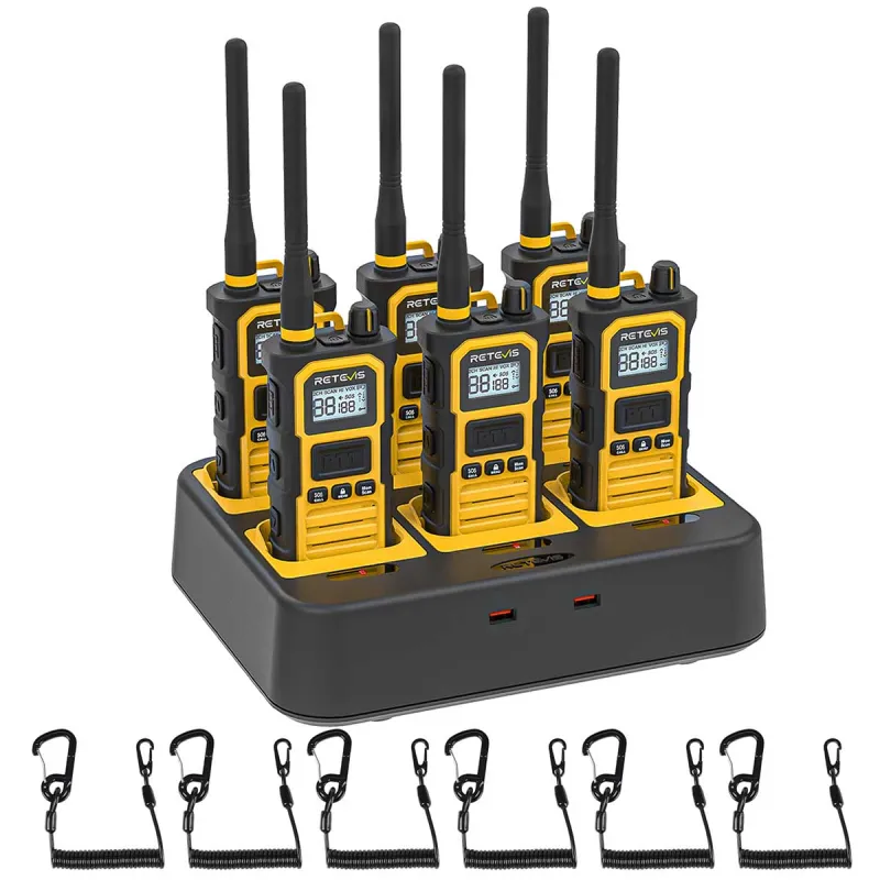 Retevis RB648Pro UHF Long Range Radio 6/10/12/20 Pack with Multi-unit Charger