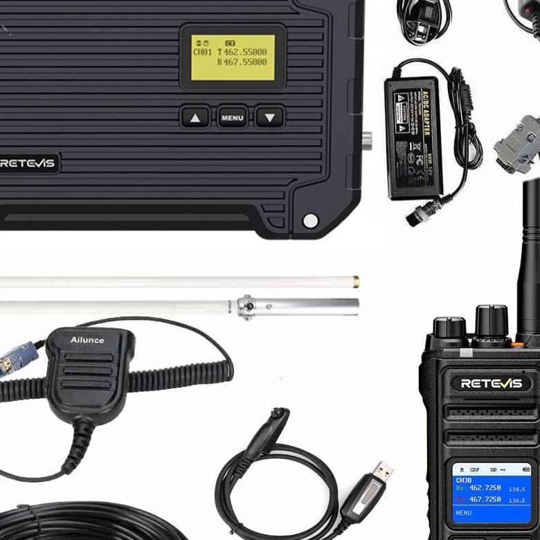 Retevis NR30S Radio with RT97L GMRS Repeater Long-Distance Communication System