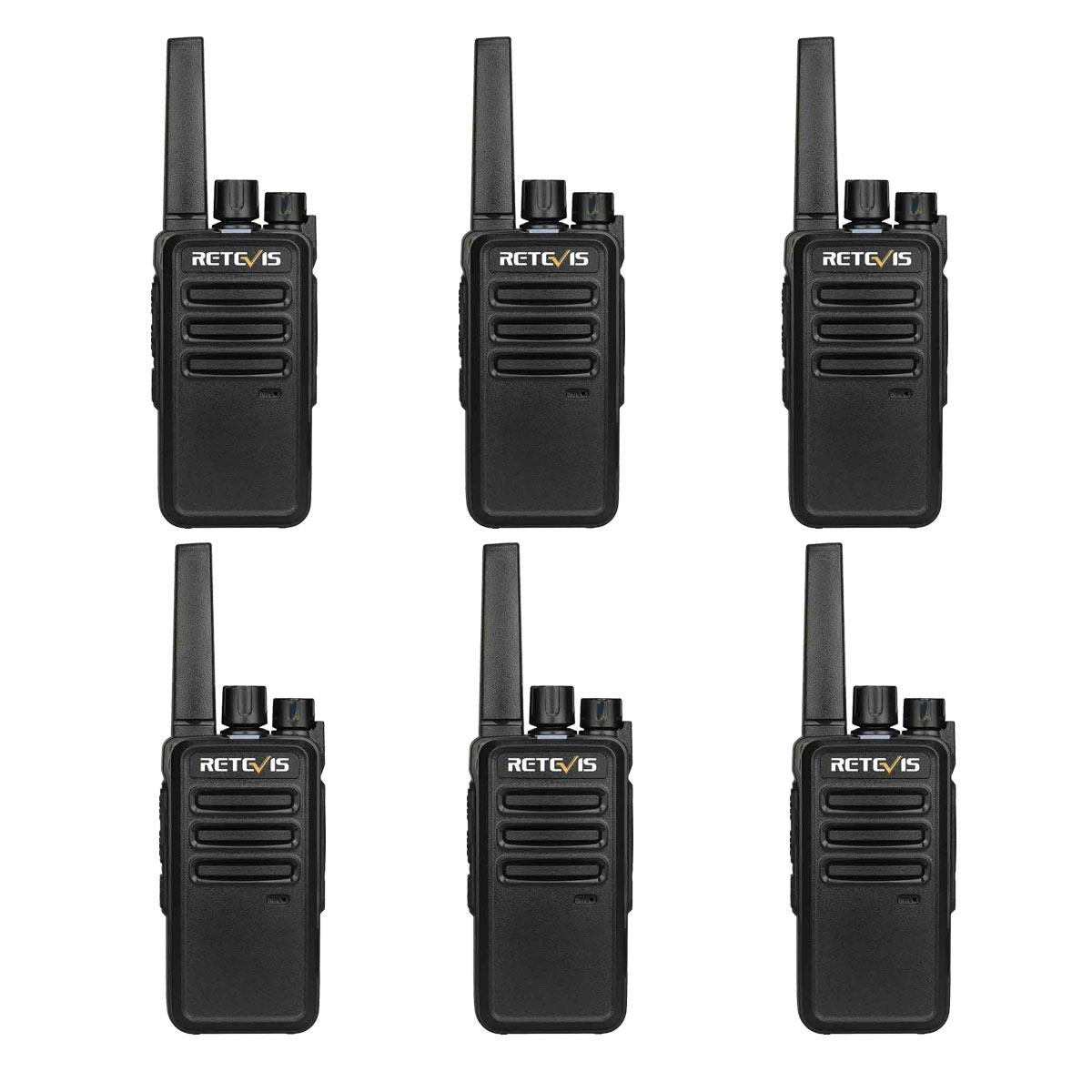 Retevis RT68 Two Way Radios Heavy Duty Walkie Talkies for Adults (6 Pack)