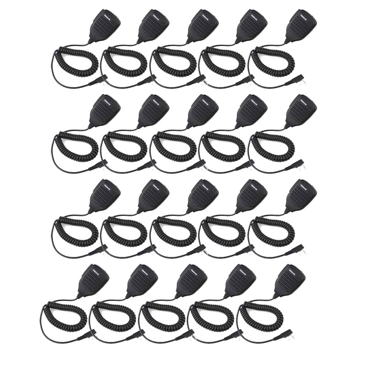 2 Pin Handheld Remote Speaker Mic Microphone for Baofeng Retevis Radios 20Pack