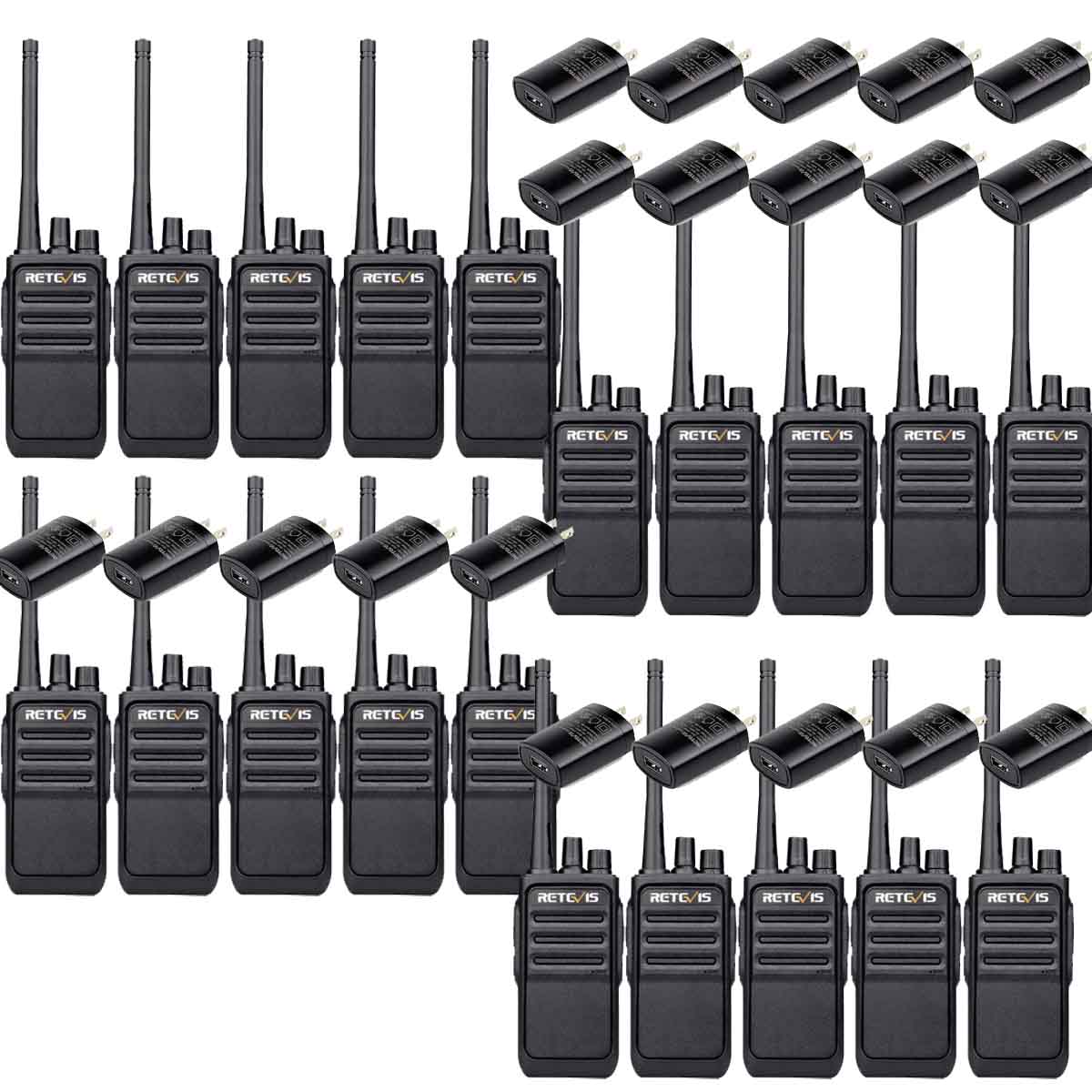 RT17 Long Range Portable 2 Way Radio License-free Walkie Talkies 20Pack