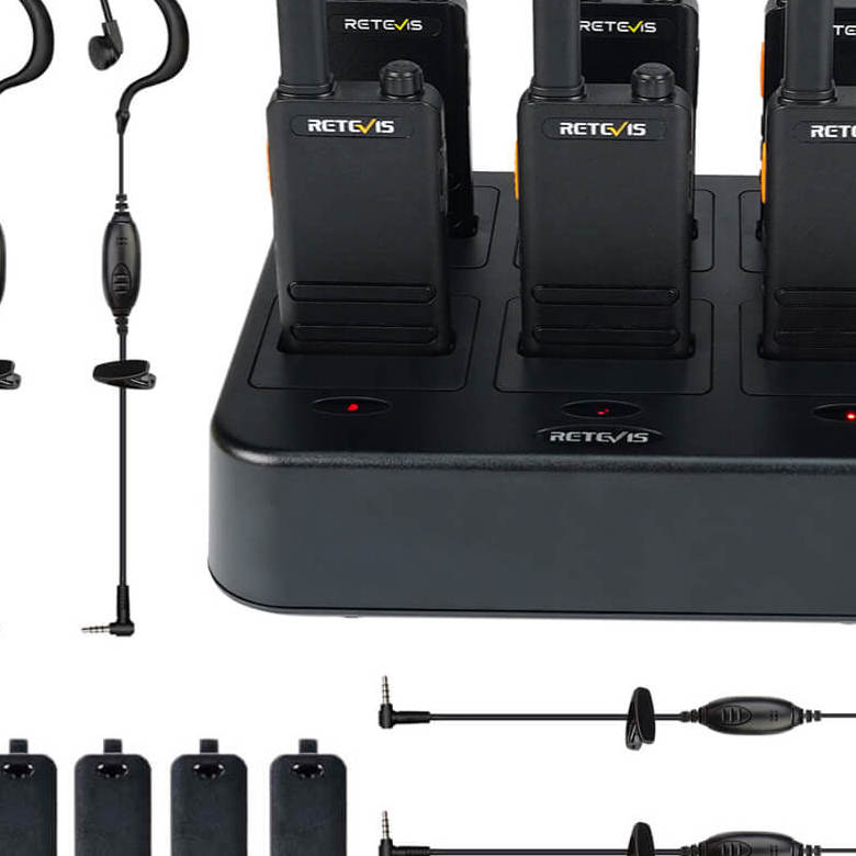 Retevis B3H FRS Radio with Earpiece | License-Free | Ultra Thin | Hidden Display | Long Battery Life | Type-C Charging