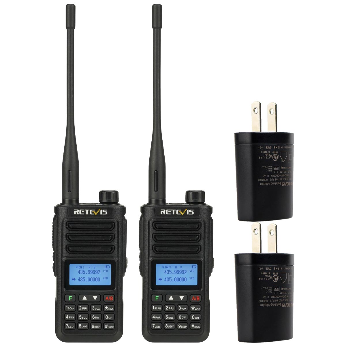 Retevis RA89 High Power IP68 HAM Radio with Intelligent Noise Reduction (2 PCS)