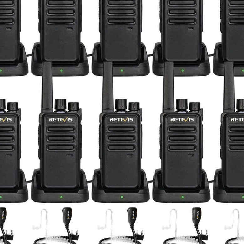 Retevis RT68 FRS Business Radio with Earpiece | License-Free | 1200mAh Battery | Rugged Construction | VOX