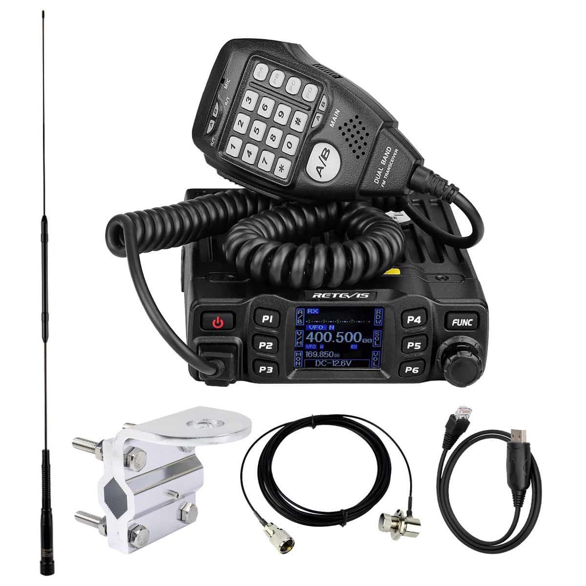 RT95 Dual Band Mobile Radio & Stainless Steel Antenna Kit