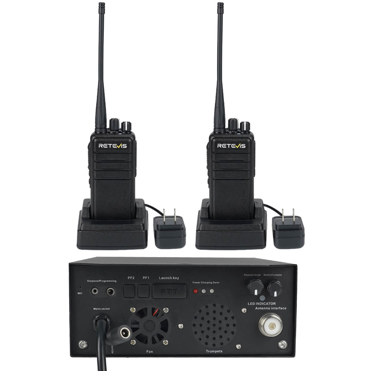 RB91 Direct Frequency Portable Digital Radio Repeater with 2PCS RB24 UHF Handheld Radio